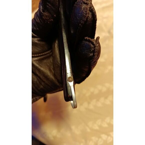 Vintage rose wood and silk Oriental hand fan in fair condition still useable but - Picture 12 of 15